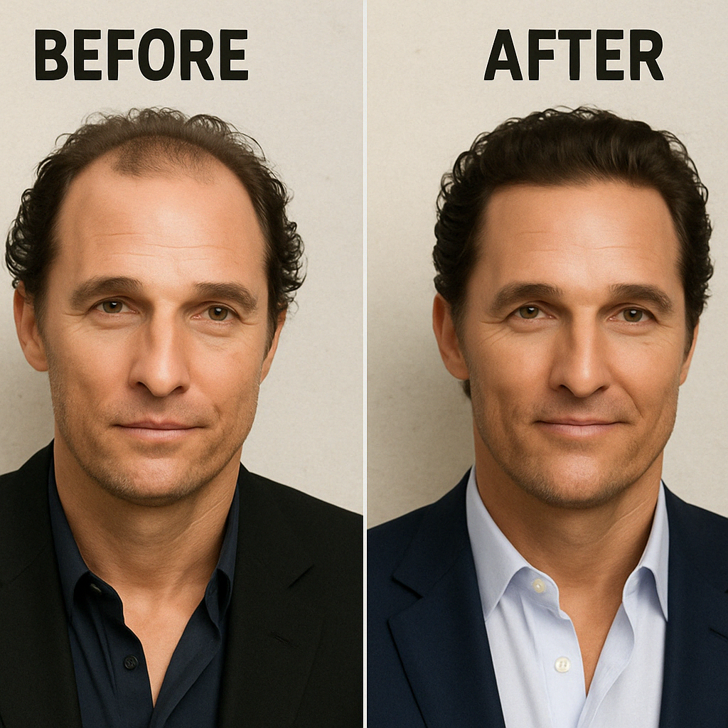 Matthew McConaughey hairline surgery