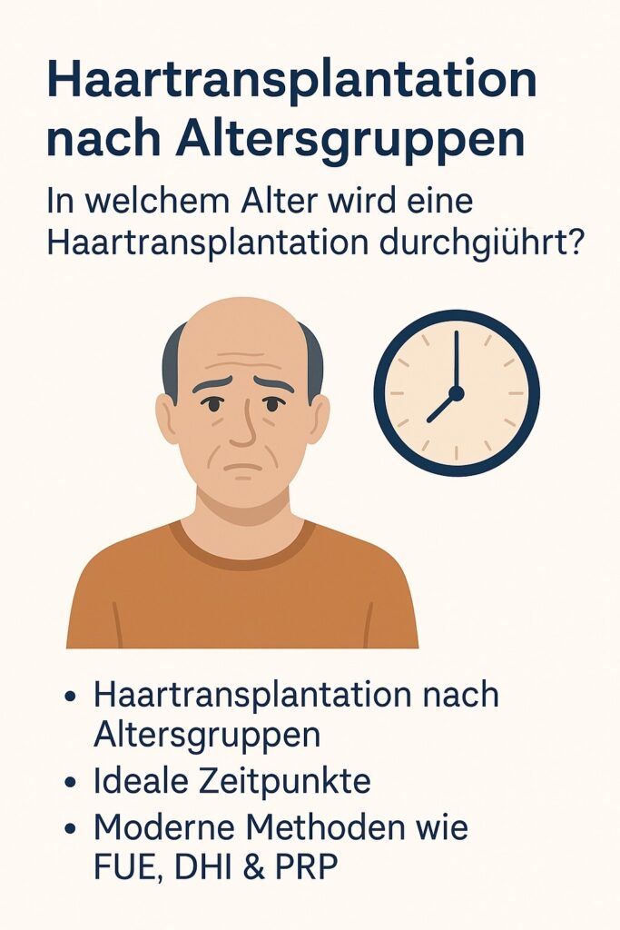 Haartransplantation nach Altersgruppen – In welchem Alter wird eine Haartransplantation durchgeführt?